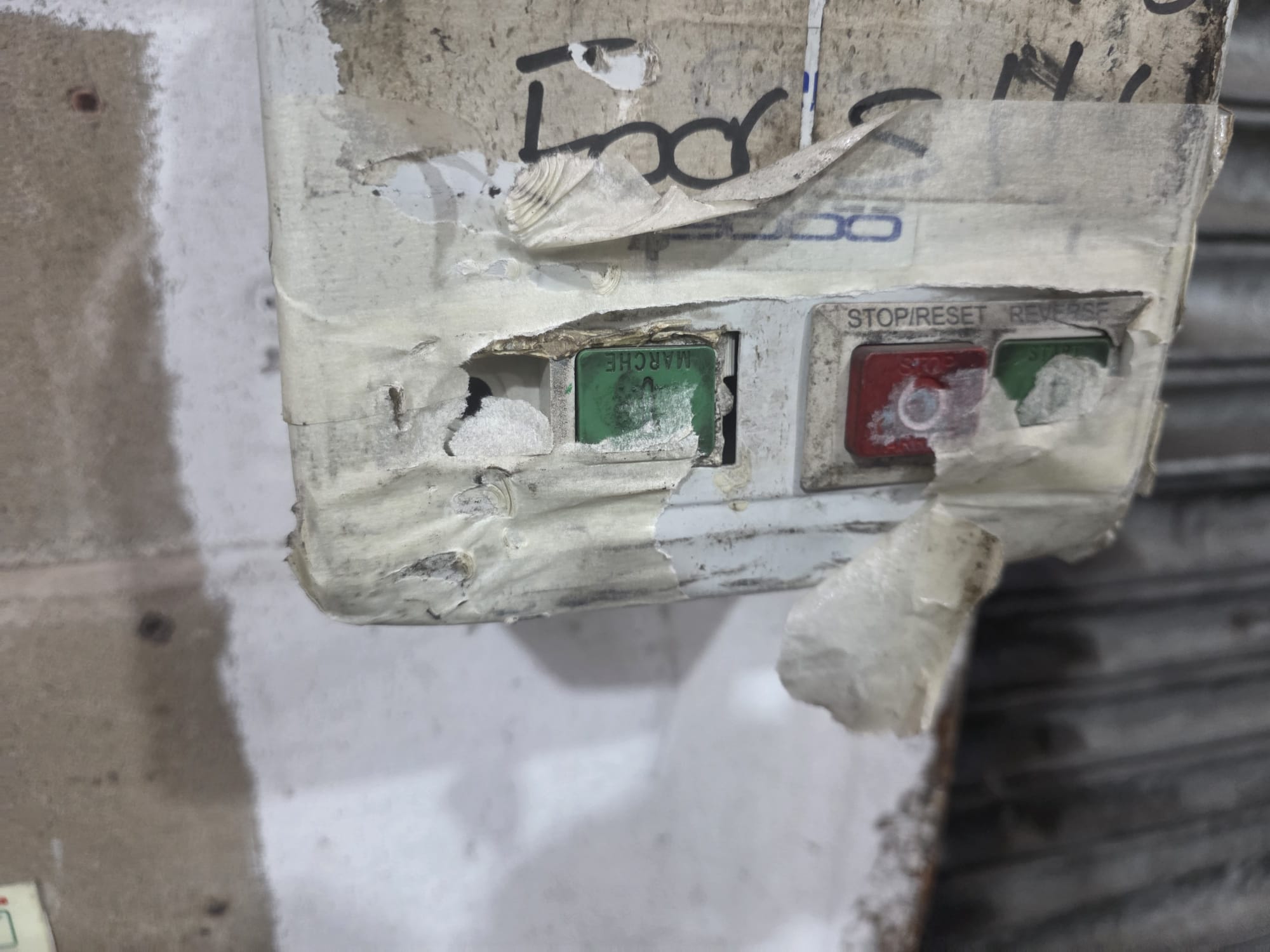 Damaged and improvised control station
