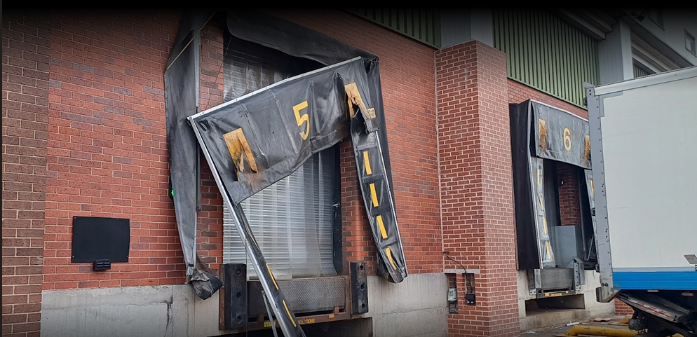 Industrial roller shutter repair and upgrade work