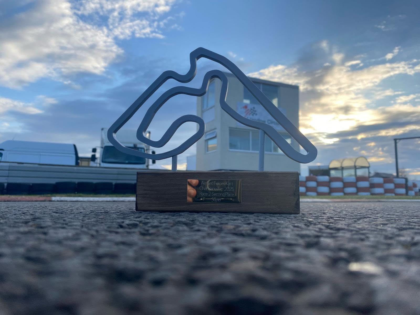 Armed Forces Karting Championship award at Llandow Circuit